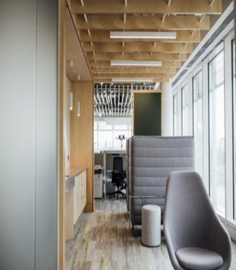 Elevate your office workspace with exposed ceilings | Somerville
